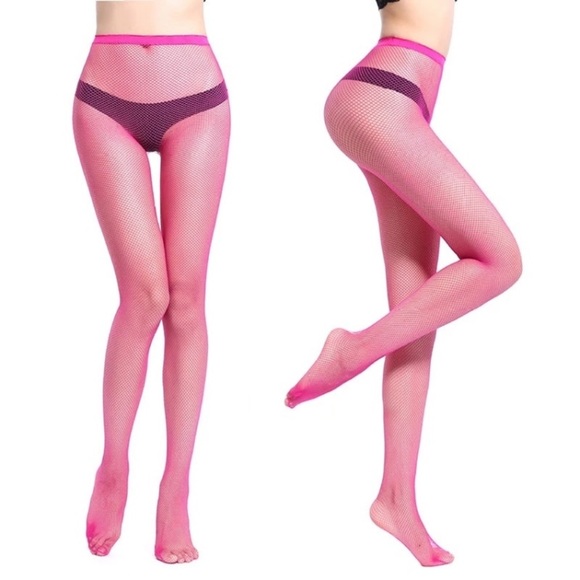 Accessories - Sexy Fishnet Stockings Hot Pink | Sexy Pink Tights